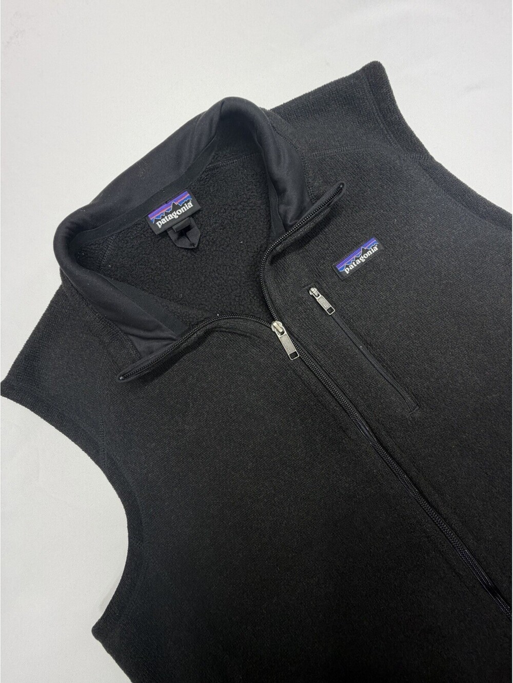 Patagonia Better Sweater Vest Men’s XL Black Fleece Full Zip Hiking Jacket